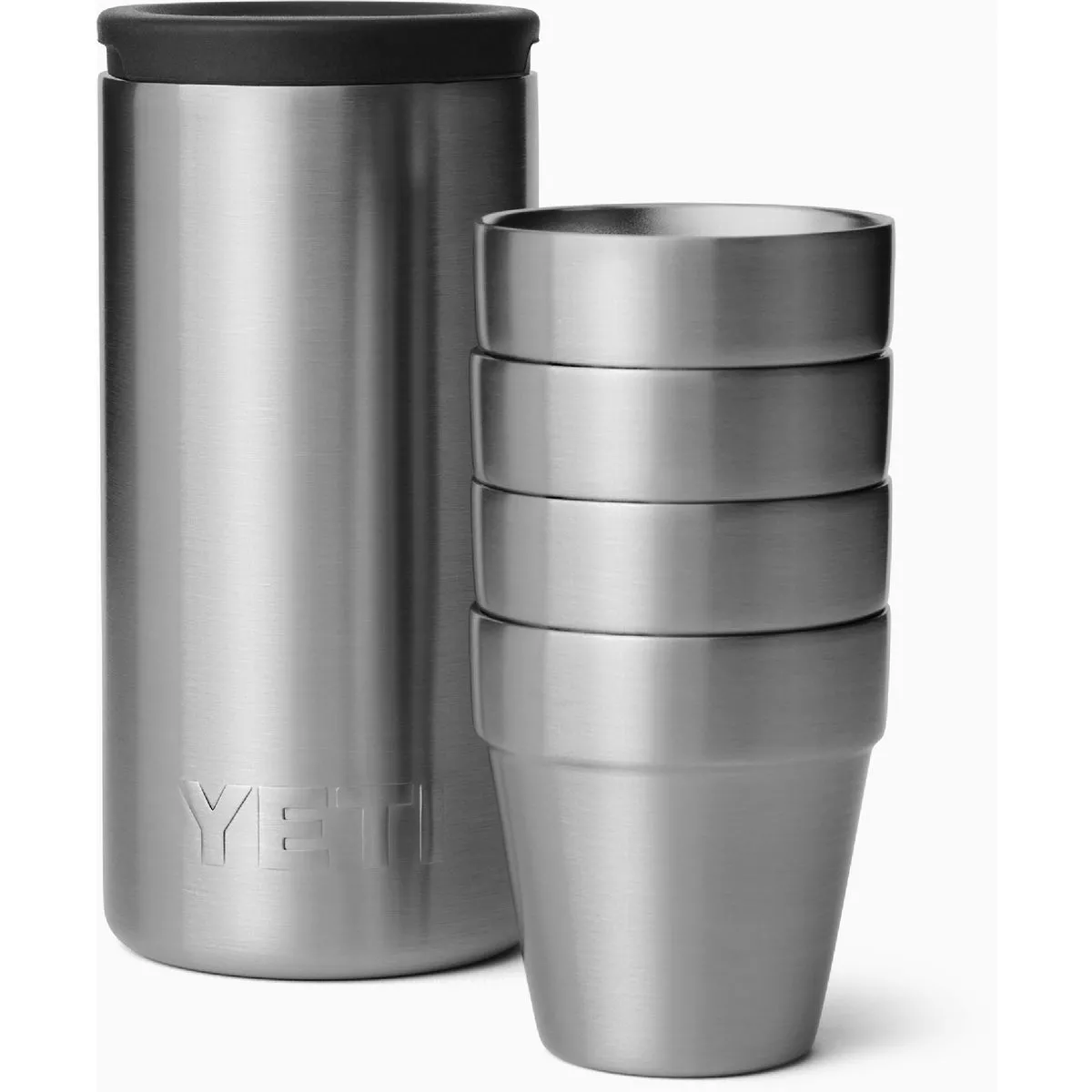 YETI Shot Glasses with Carrying Case, Stainless (4-Glasses)-