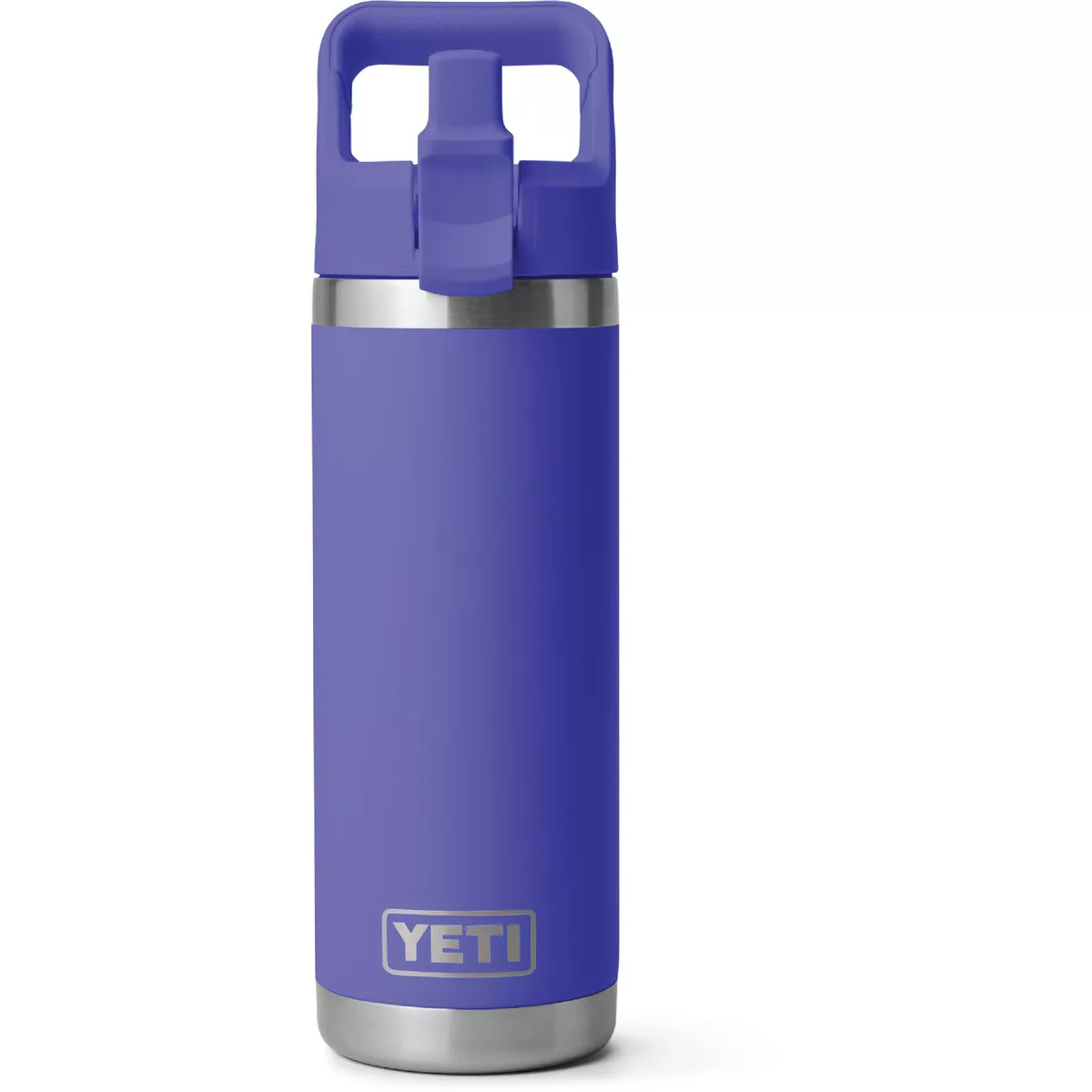 YETI Rambler 18 Oz. Water Bottle with Color-Matched Straw Cap, Ultramarine Violet- - photo 5
