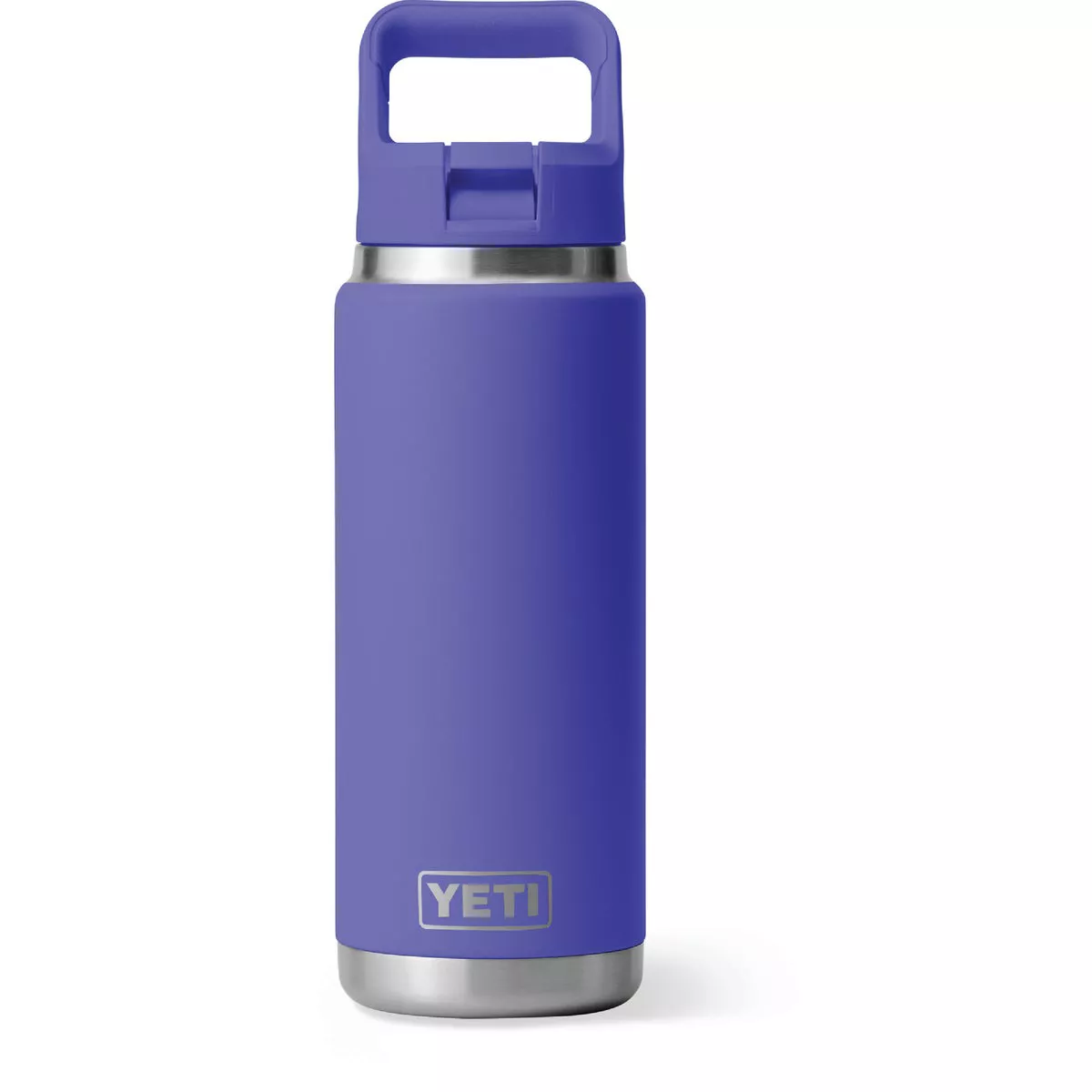 YETI Rambler 26 Oz. Water Bottle with Color-Matched Straw Cap, Ultramarine Violet
