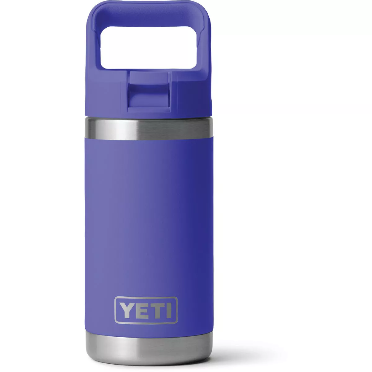 YETI Rambler Jr. 12 Oz. Kids Water Bottle with Color-Matched Straw Cap, Ultramarine Violet-