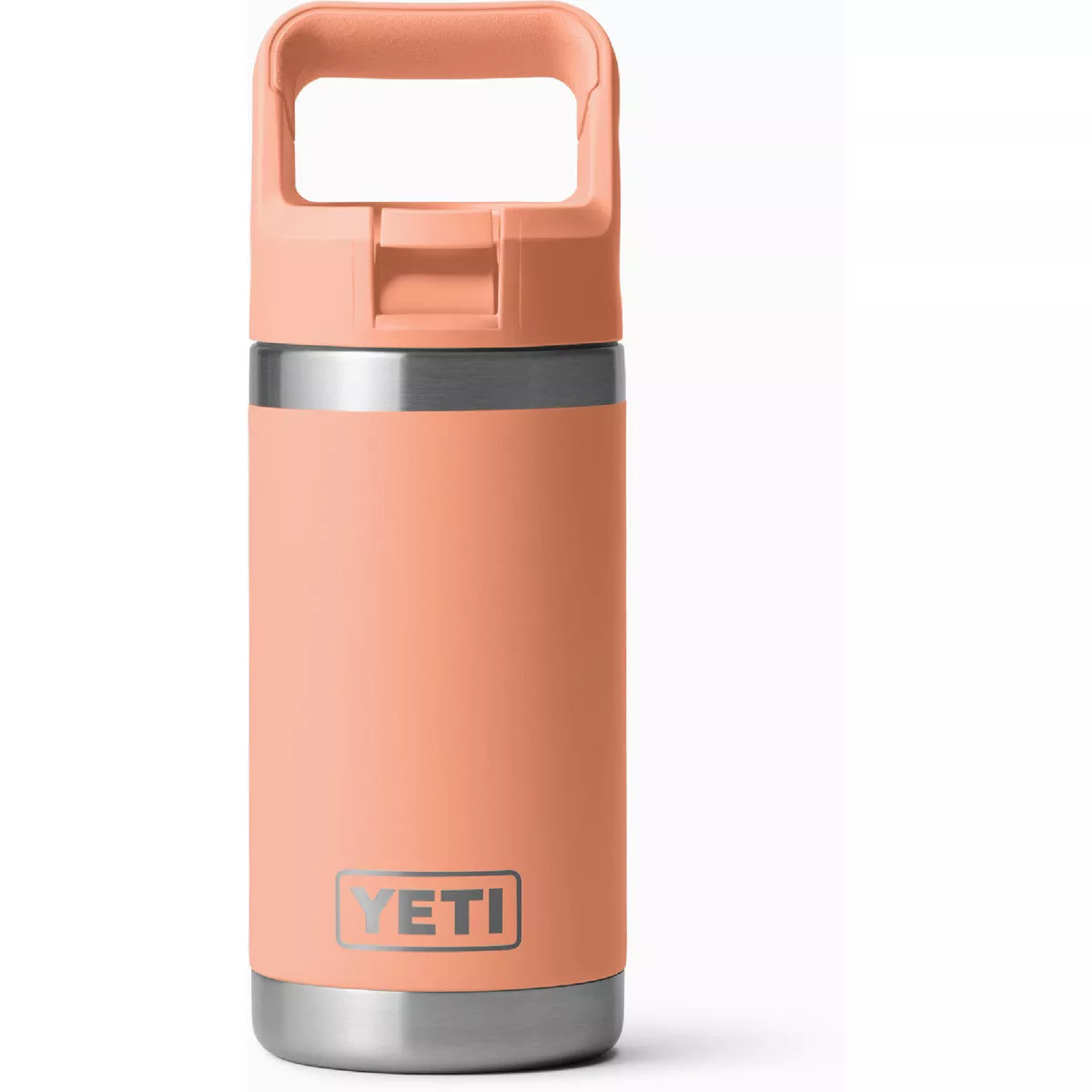 YETI Rambler Jr. 12 Oz. Kids Water Bottle with Color-Matched Straw Cap, Lowcountry Peach