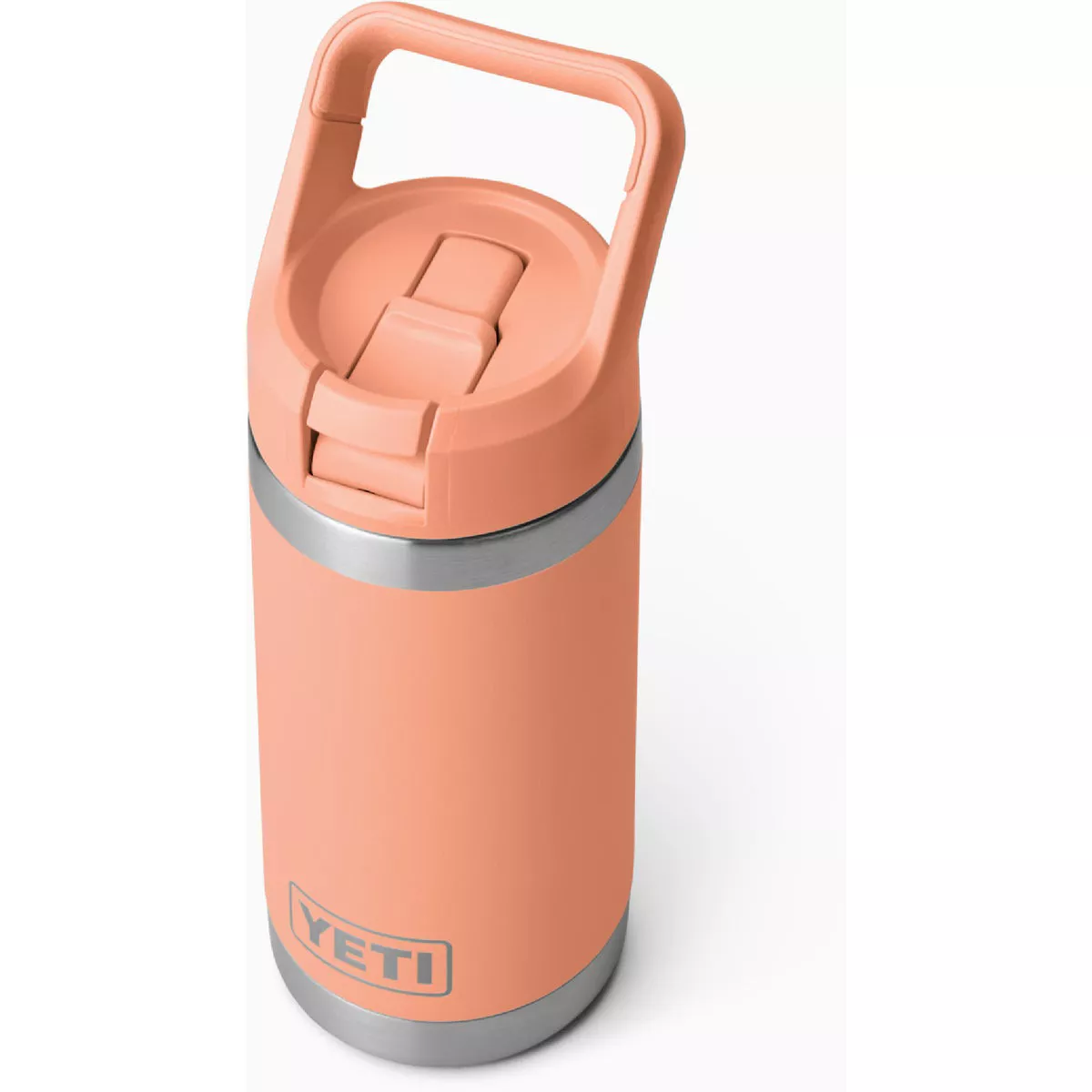 YETI Rambler Jr. 12 Oz. Kids Water Bottle with Color-Matched Straw Cap, Lowcountry Peach - photo 3