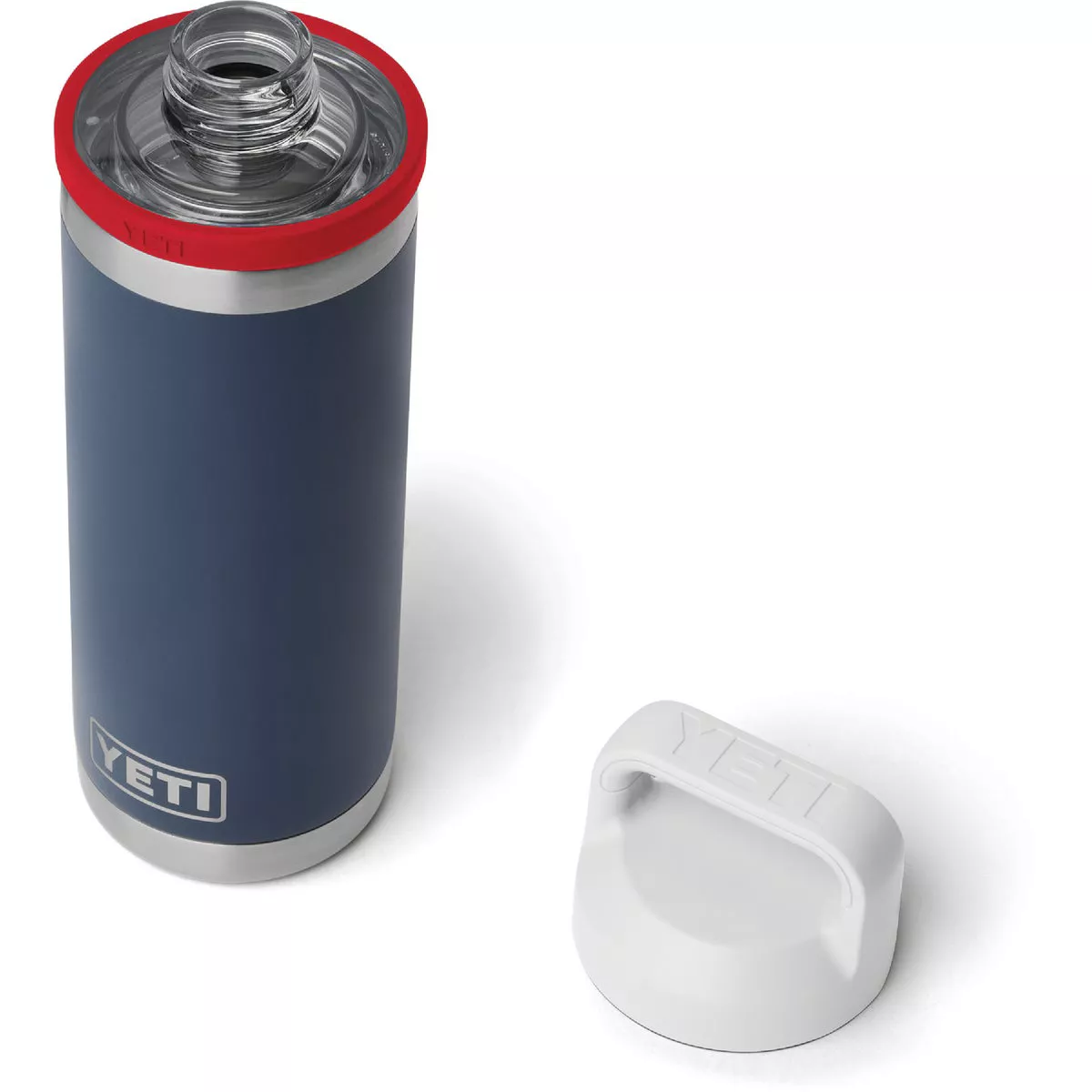 YETI Rambler 18 Oz. Tumbler with Chug Lid, Navy/Rescue Red/White - photo 3