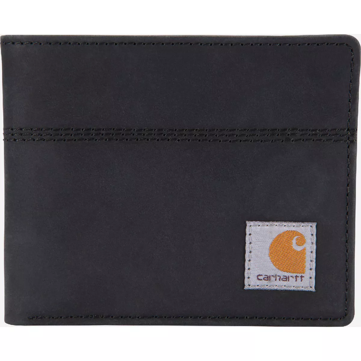 Carhartt Men's Black Saddle Leather Bifold Wallet