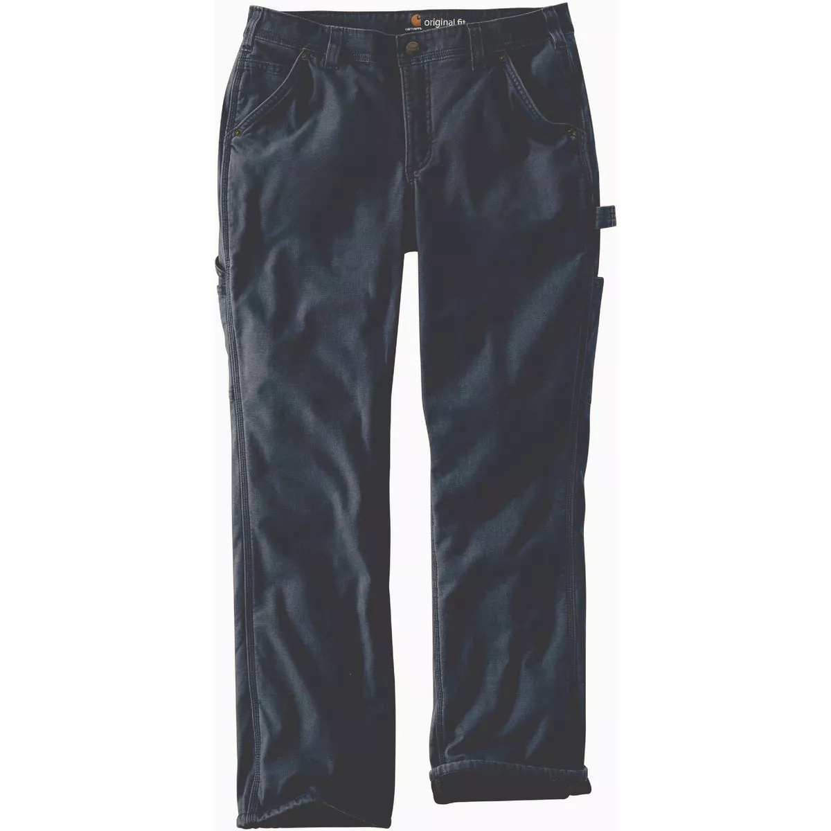 Carhartt Rugged Flex Women's 6 Short Coal Canvas Fleece-Lined Women's Crawford Pants, Loose Fit