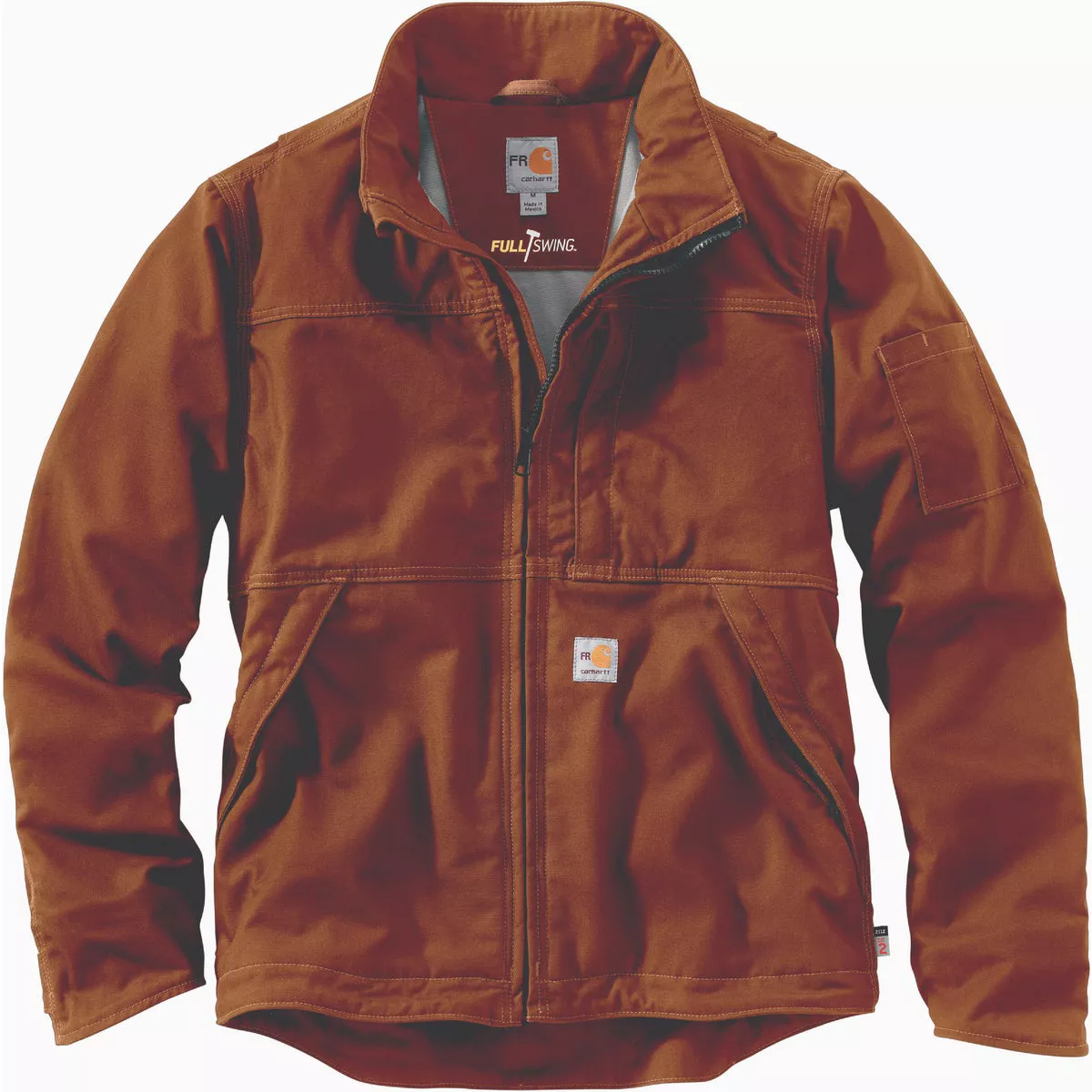 Carhartt Full Swing Men's Large Regular Brown Flame-Resistant Quick Duck Jacket