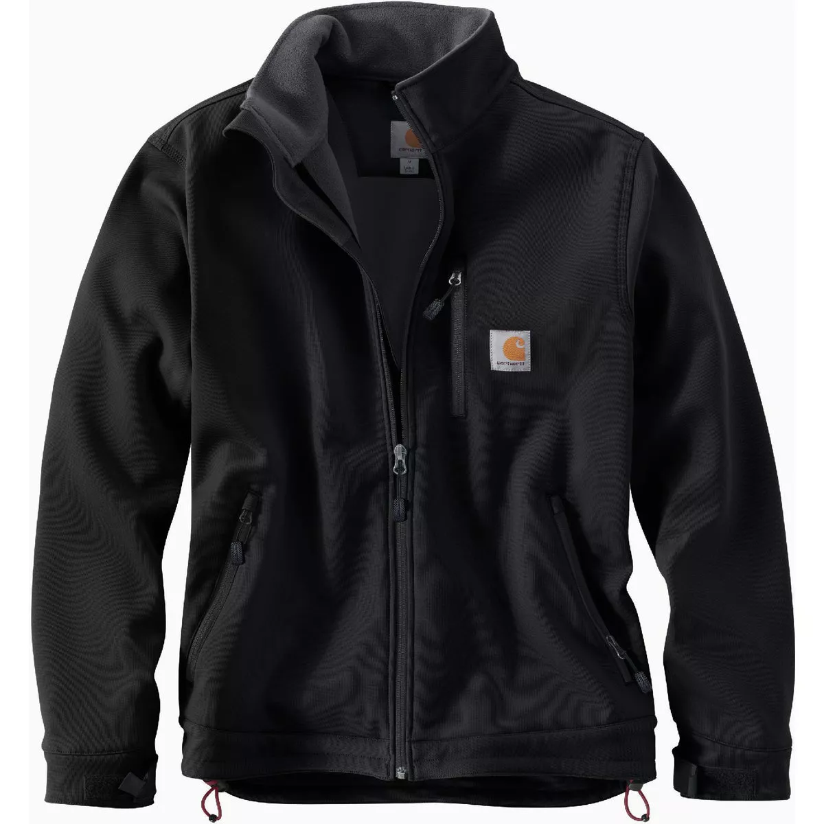Carhartt Rain Defender Men's 2XL Tall Black Heavyweight Softshell Jacket, Relaxed Fit