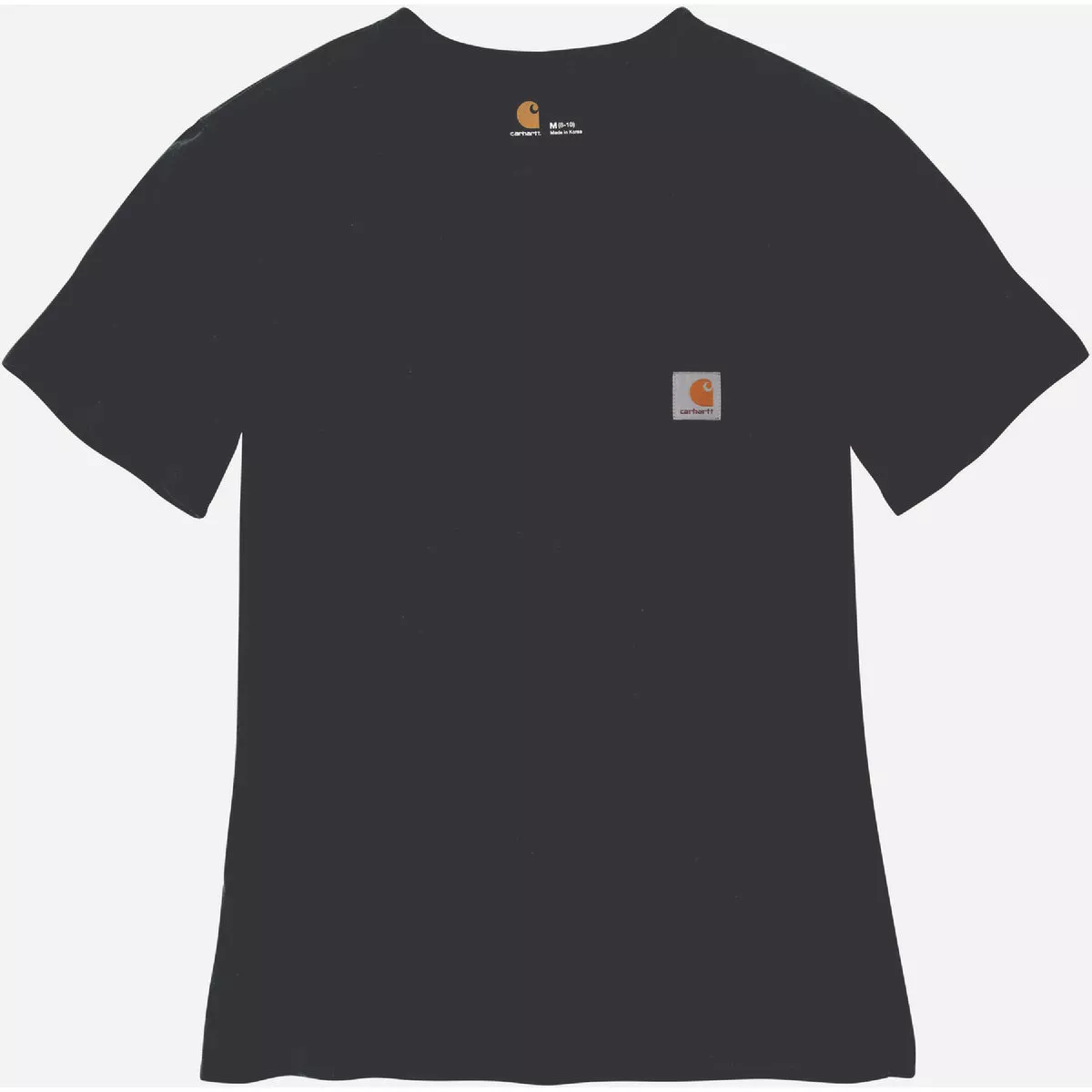 Carhartt Women's XL Regular Black Heavyweight Short Sleeve Pocket T-Shirt, Loose Fit