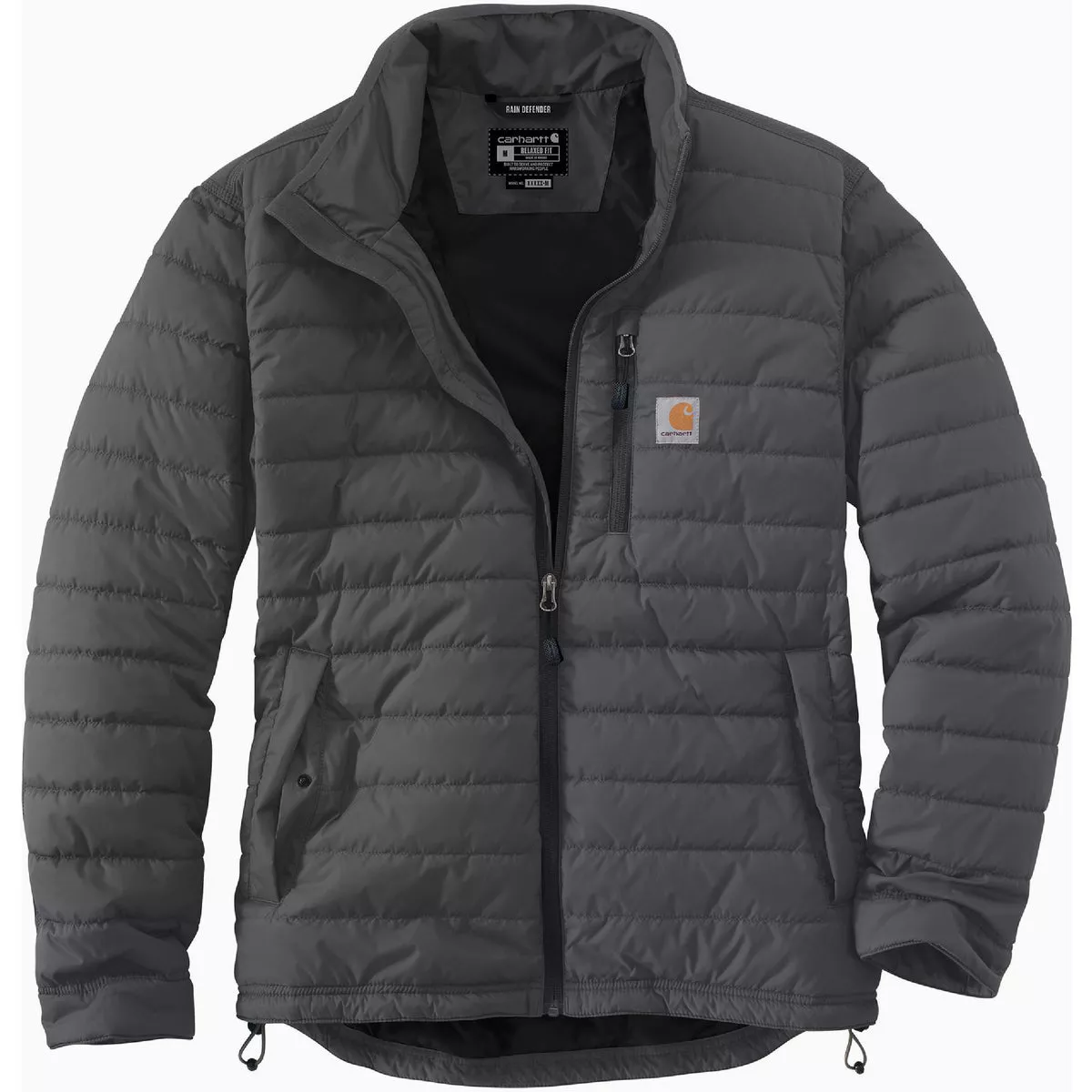 Carhartt Rain Defender Men's 2XL Tall Shadow Lightweight Insulated Jacket, Relaxed Fit