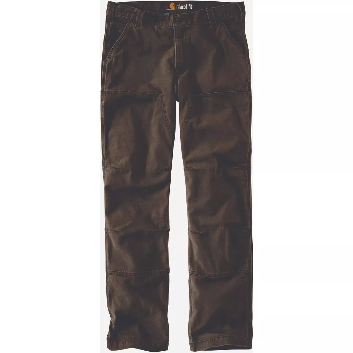 Carhartt Rugged Flex Men's 38x36 Tarmac Canvas Double-Front Utility Work Pants, Relaxed Fit