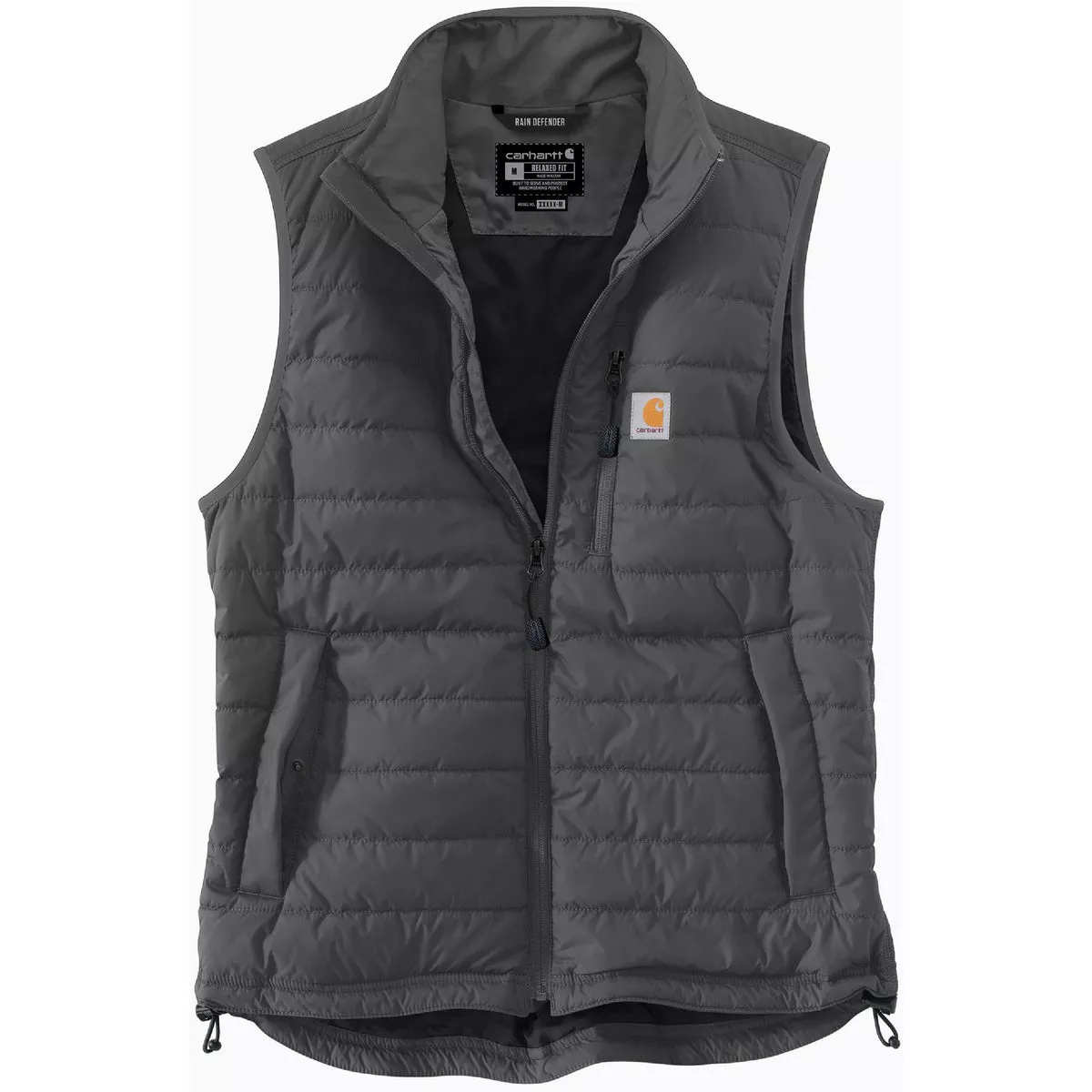 Carhartt Rain Defender Men's 2XL Regular Shadow Lightweight Insulated Vest, Relaxed Fit
