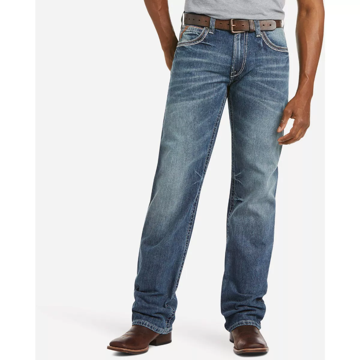 Ariat Men's 42x34 Durango M4 Low Rise Coltrane Boot Cut Jean, Relaxed Fit