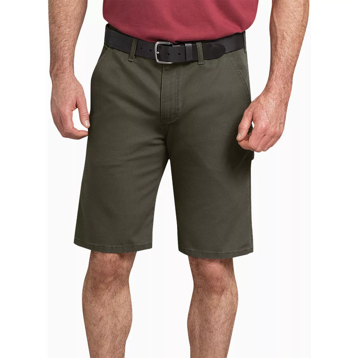 Dickies Men's 40 In. Stonewashed Moss Green Duck Carpenter Shorts