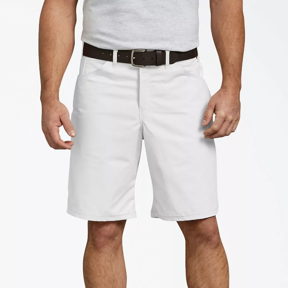 Dickies Men's 36 In. White Utility Painter Shorts-