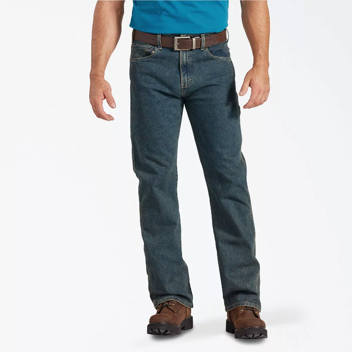 Dickies FLEX Men's 36x30 Heritage Tinted Khaki Relaxed Fit Carpenter Jeans