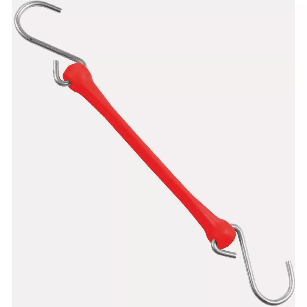 The Perfect Bungee 12 In. Premium Industrial Grade Poly Tarp Flat Bungee Strap, Red