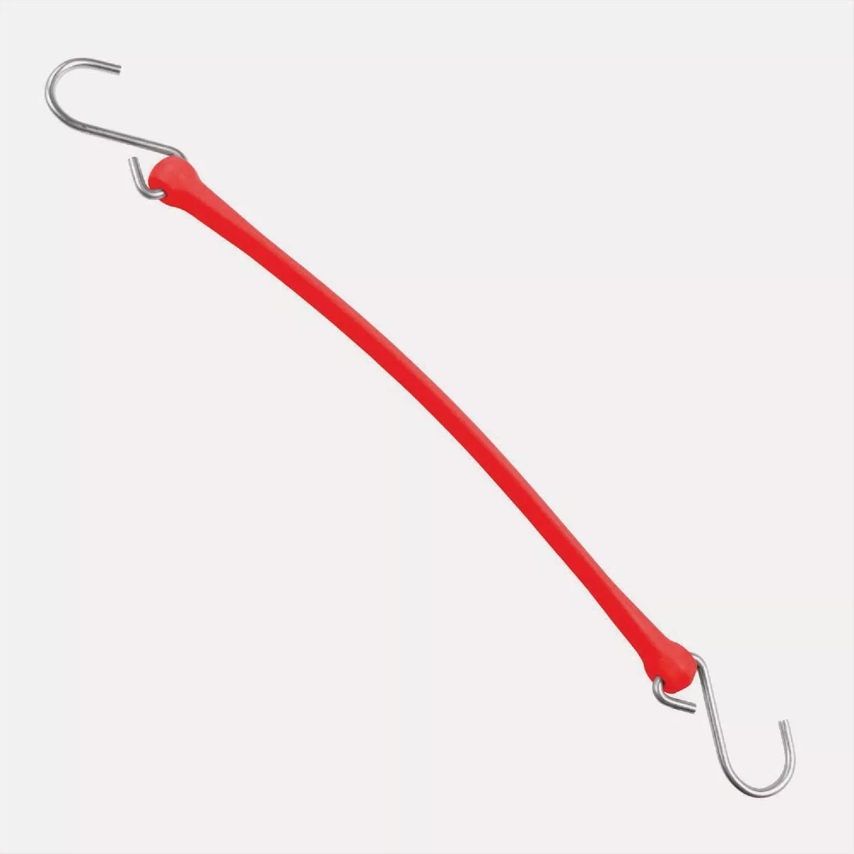 The Perfect Bungee 18 In. Premium Industrial Grade Poly Tarp Flat Bungee Strap, Red