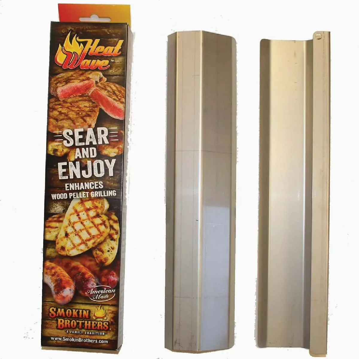 Smokin Brothers Heatwave 15 In. Stainless Steel Heat Deflector