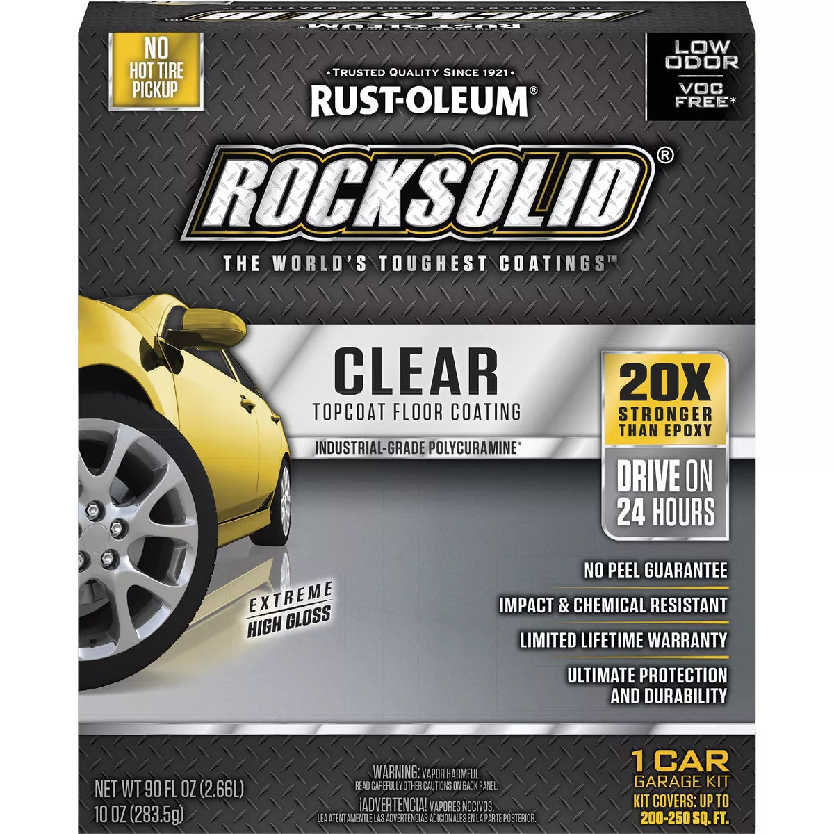RockSolid Clear Topcoat Urethane and Polyurea 70 Oz. Kit Floor Coating