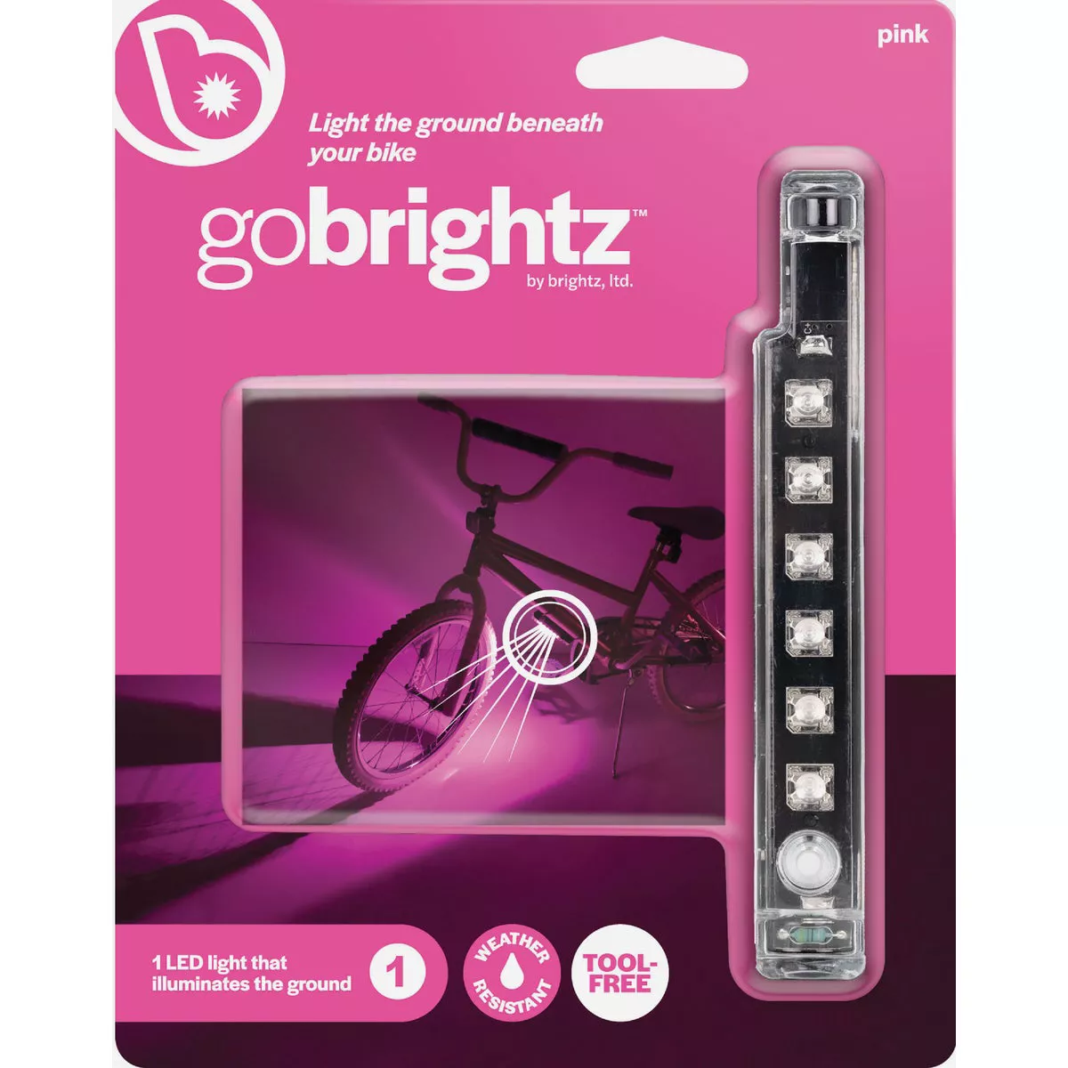 Gobrightz LED Pink Bicycle Light Bar