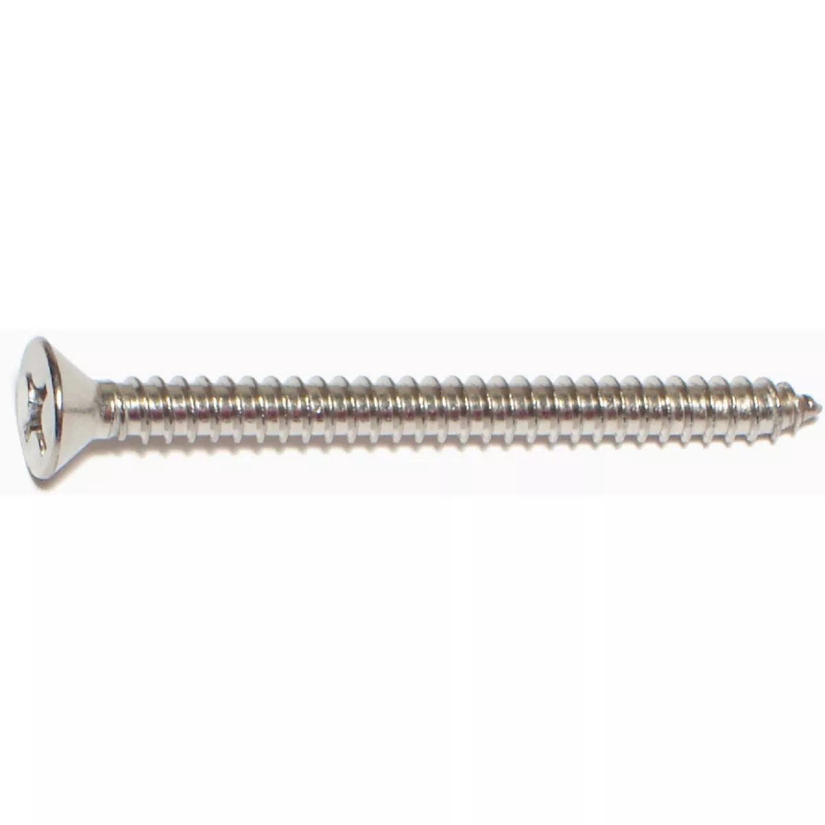 Midwest Fastener #12 x 2-1/2 In. 18-8 Stainless Steel Phillips Flat Head Sheet Metal Screws