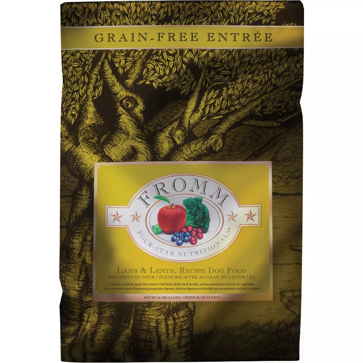 Fromm Four-Star Nutritionals Lamb & Lentil Recipe Dry Dog Food, 26 Lb.