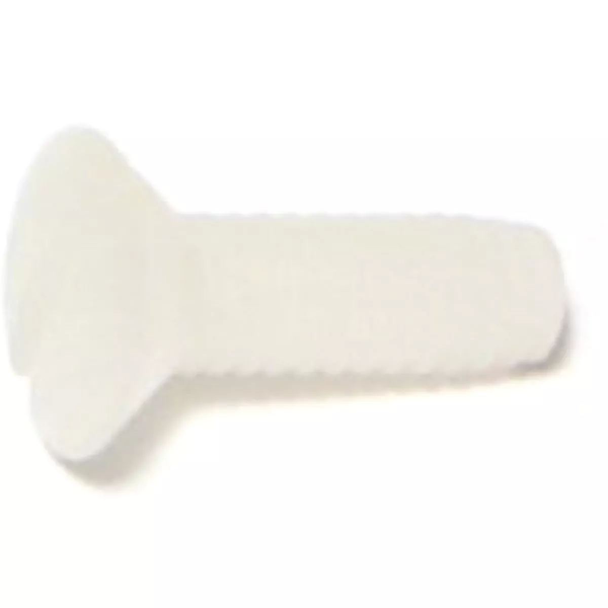 Midwest Fastener #8-32 x 1/2 In. Nylon Plastic Coarse Thread Slotted Oval Head Machine Screws (20 Ct.)-