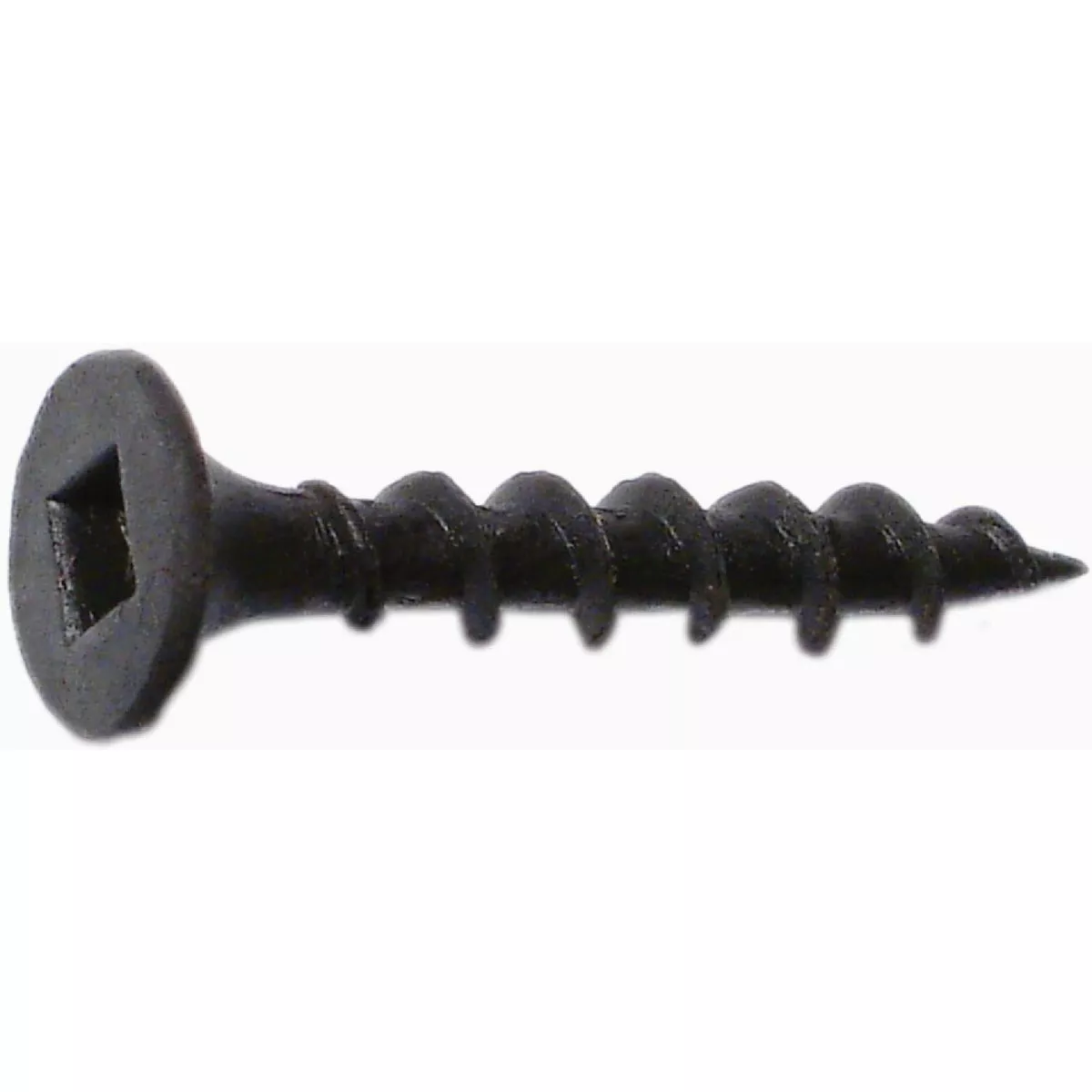 Midwest Fastener #6 x 1 In. Black Phosphate Steel Coarse Thread Square Drive Bugle Head Drywall Screws