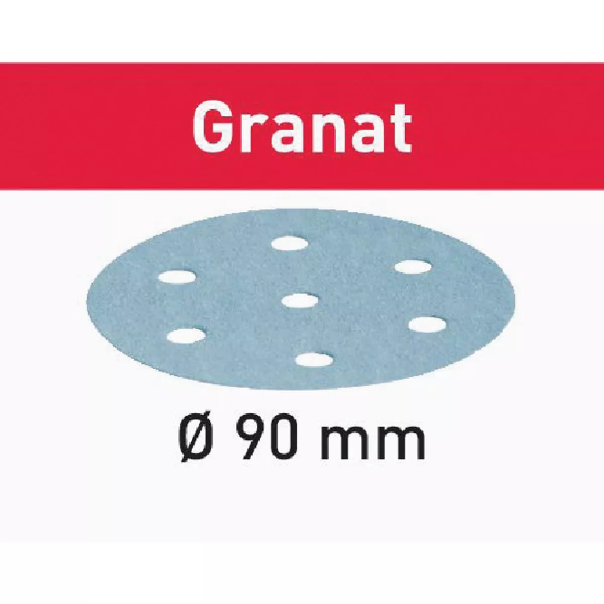 Festool STF D90/6 P800 GR/50 Granat Vented Sanding Disc (50-Pack)