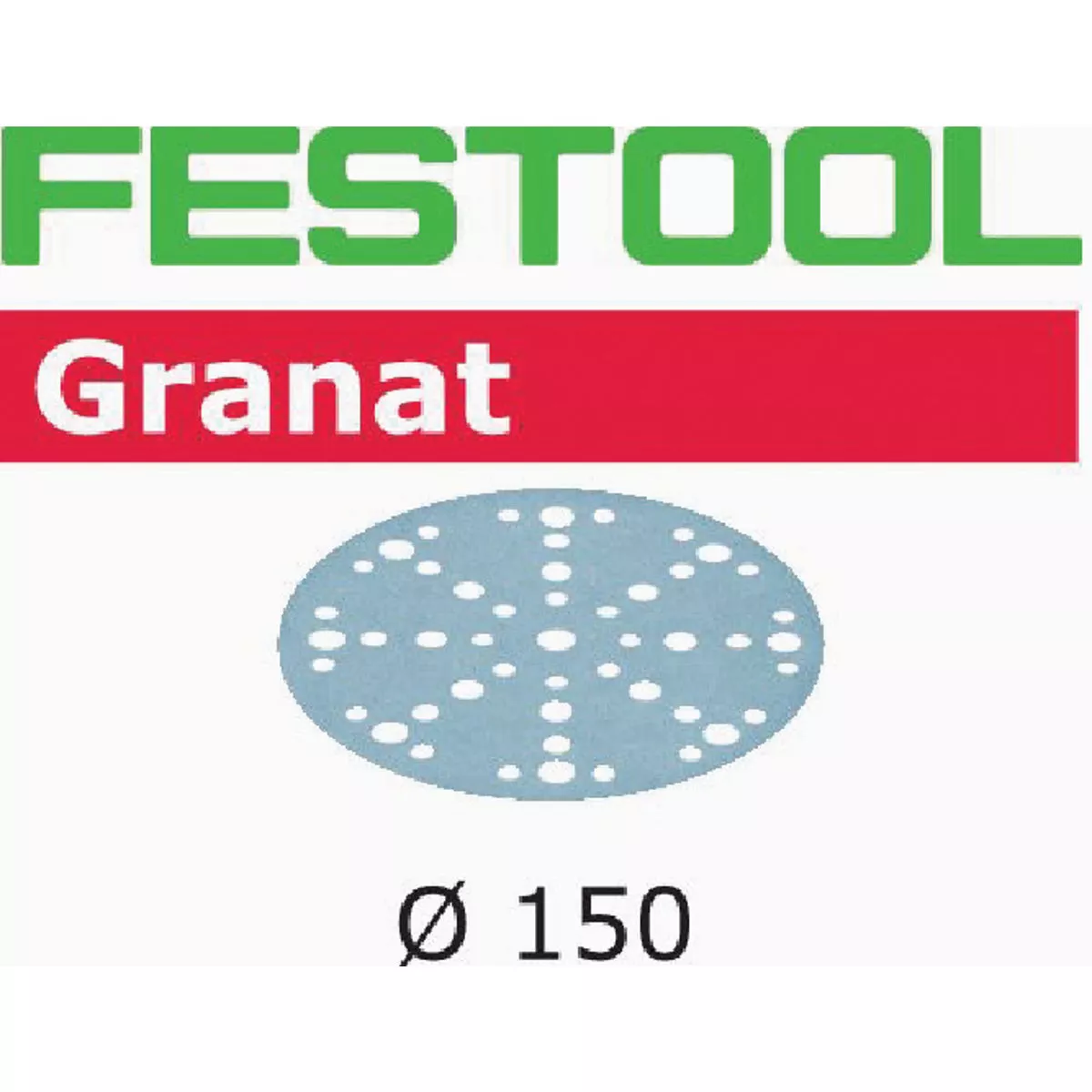 Festool STF D150/48 P800 GR/50 Granat Vented Sanding Disc (50-Pack)