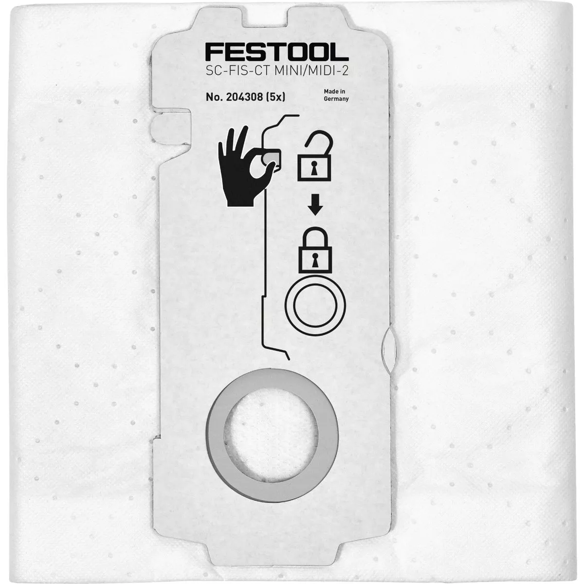 Festool SELFCLEAN SC-FIS-CT MINI/MIDI-2/CT15 Filter Bag (5-Pack)-