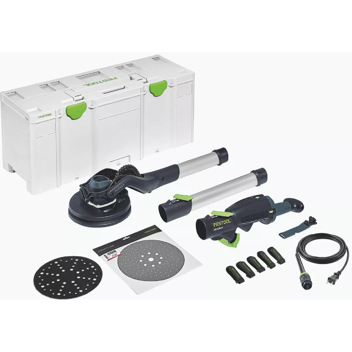 Festool PLANEX LHS 2 225 EQI-Plus Long Reach Drywall Sander Kit