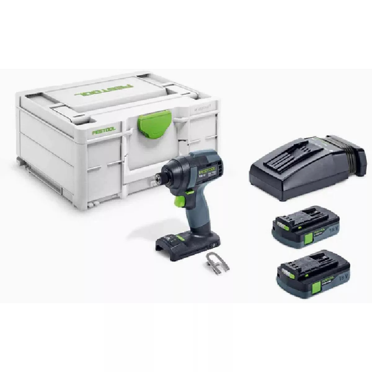 Festool TID 18 HPC 4,0 I-Plus Cordless Impact Driver Kit with (2) 4.0 Ah Batteries & Charger