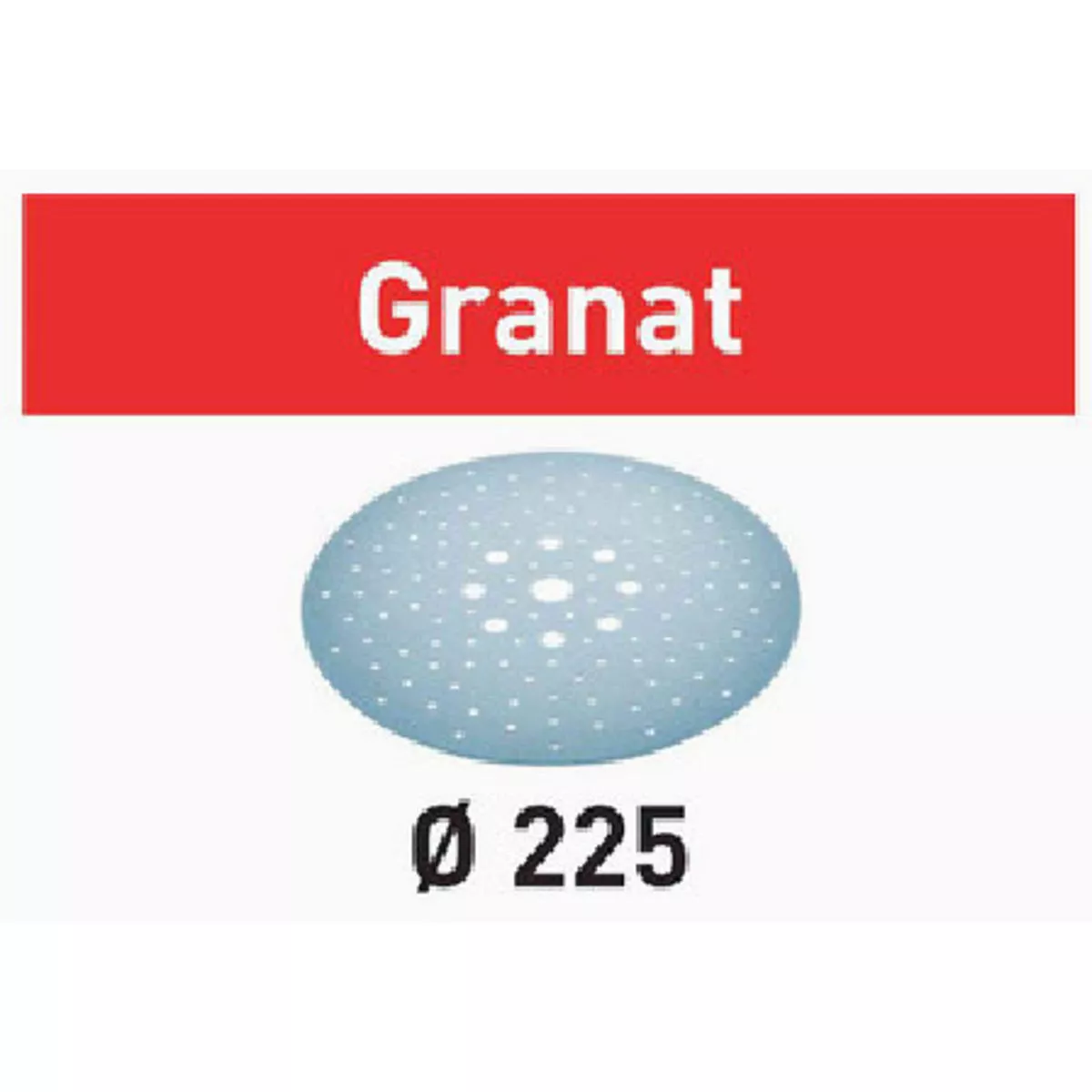 Festool STF D225/128 P80 GR/25 Granat Vented Sanding Disc (25-Pack)