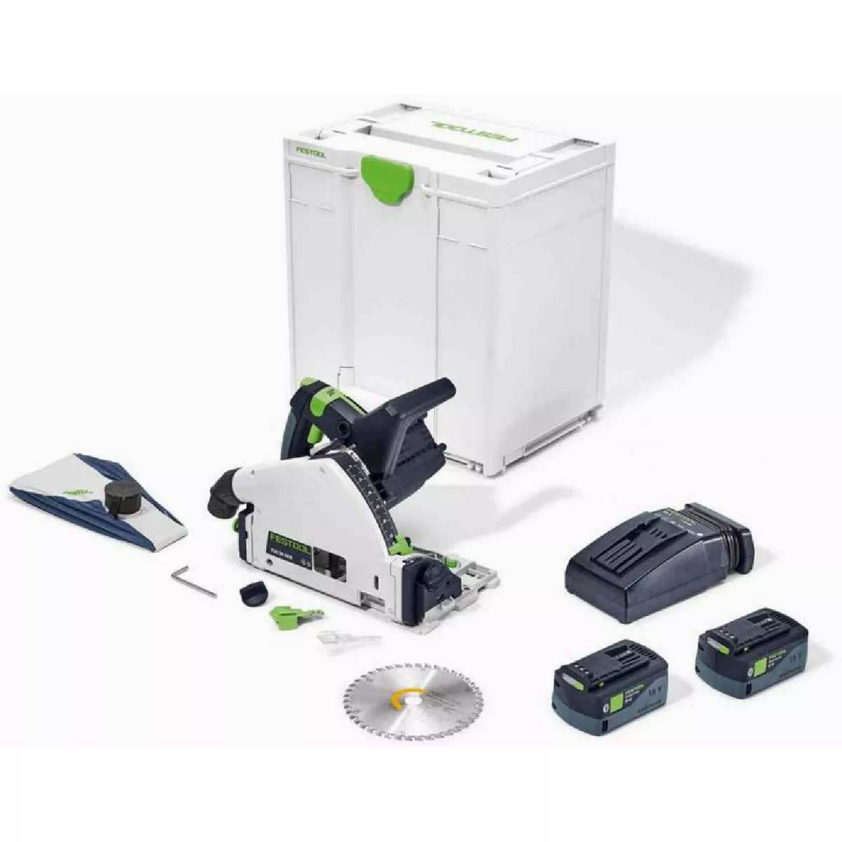 Festool TSC 55 KEB Plus Cordless Track Saw Kit with (2) 5.0 Ah Batteries & Charger