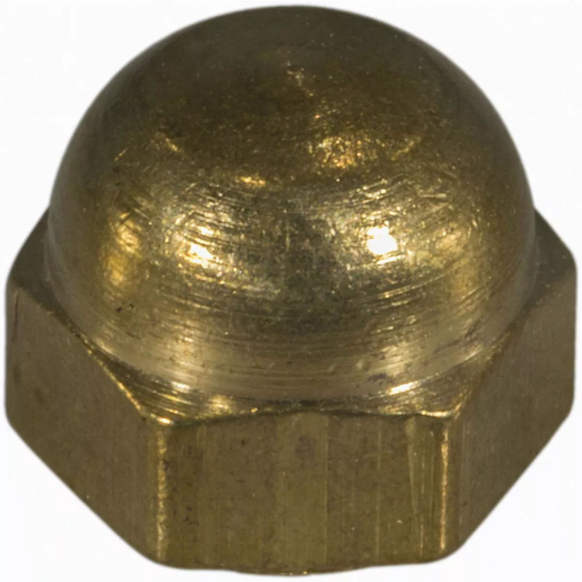 Midwest Fastener #8-32 Solid Brass Coarse Thread Acorn Cap Nuts (12 Ct.)-