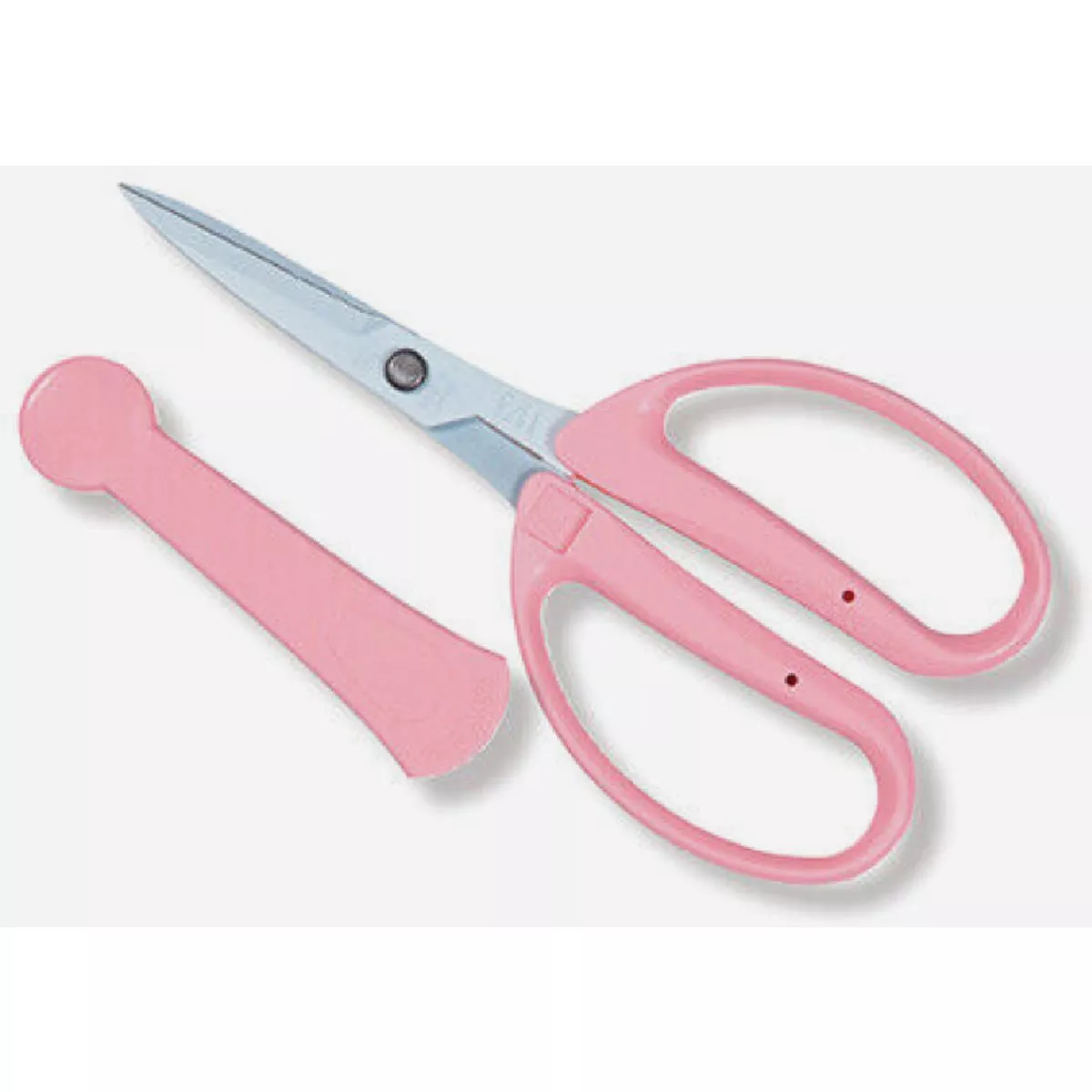 Chikamasa CRI-360SFP Pink Stainless Steel Flower Arranging Scissors with Flourine Coating
