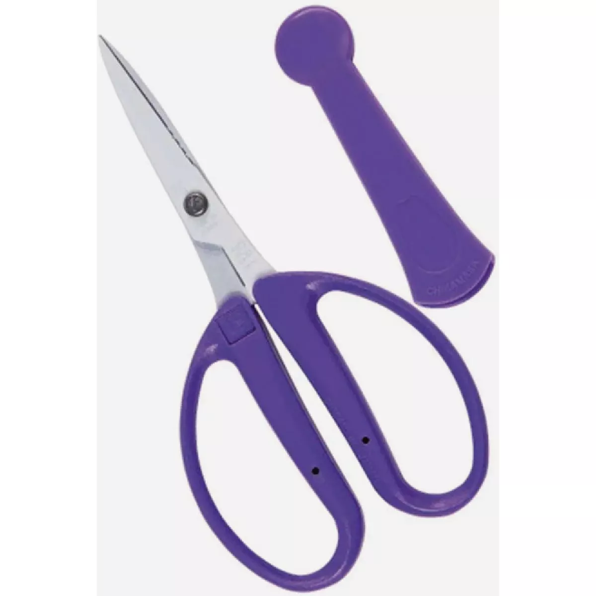 Chikamasa CRI-360SFV Violet Stainless Steel Flower Arranging Scissors with Flourine Coating