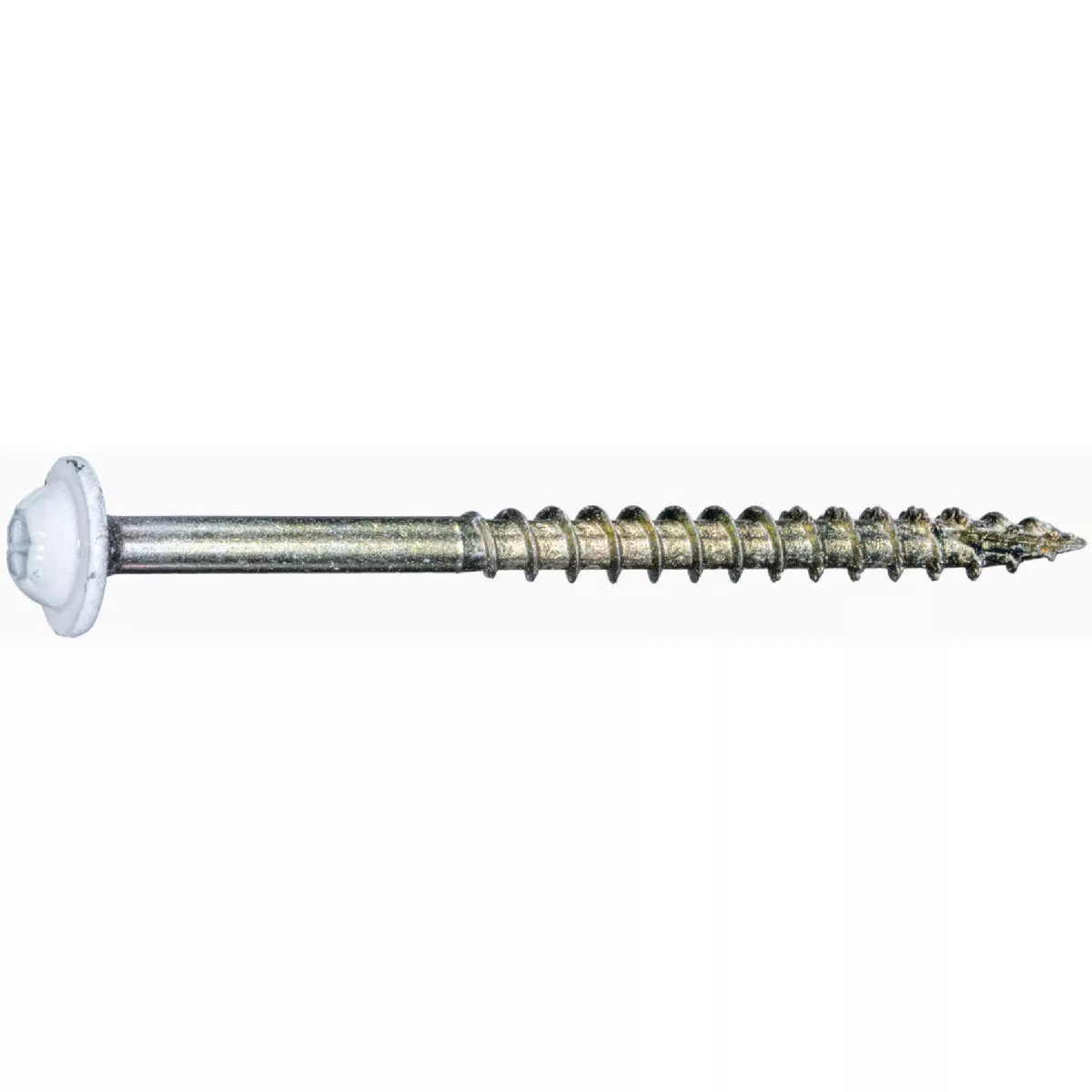 Midwest Fastener #9 x 2-1/2 In. White Painted Steel Star Drive Round Washer Head Saberdrive Cabinet Screws