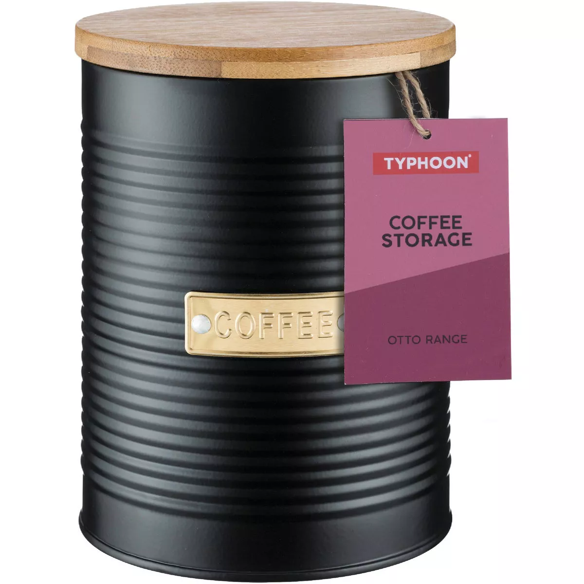 Typhoon Otto 47 Oz. Black Coffee Canister