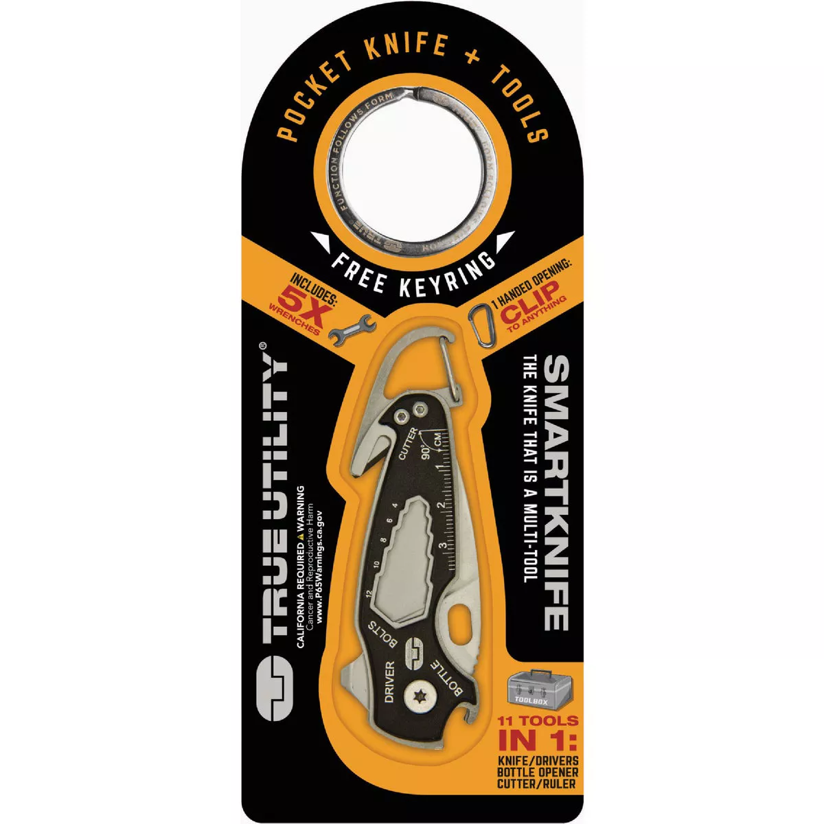 True Utility SmartKnife 11-In-1 2.375 In. Stainless Steel Multi-Tool - photo 5