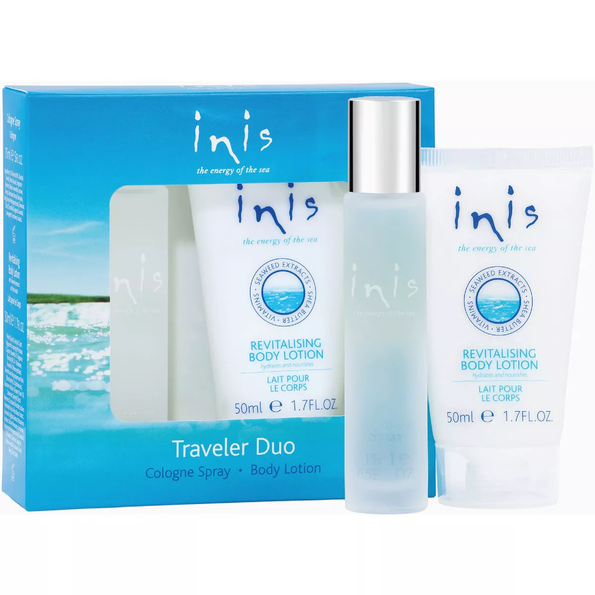 Inis 2-Piece Traveler Body Care Kit-