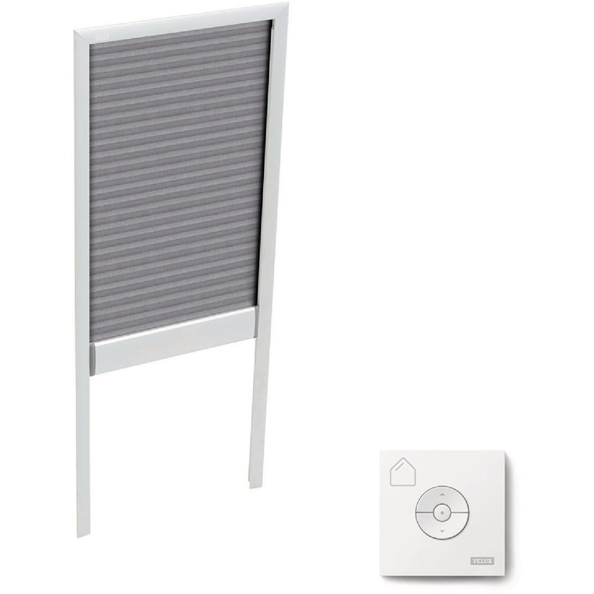 Velux Dark Gray Solar Powered Light Filtering Skylight Blind for FS M04