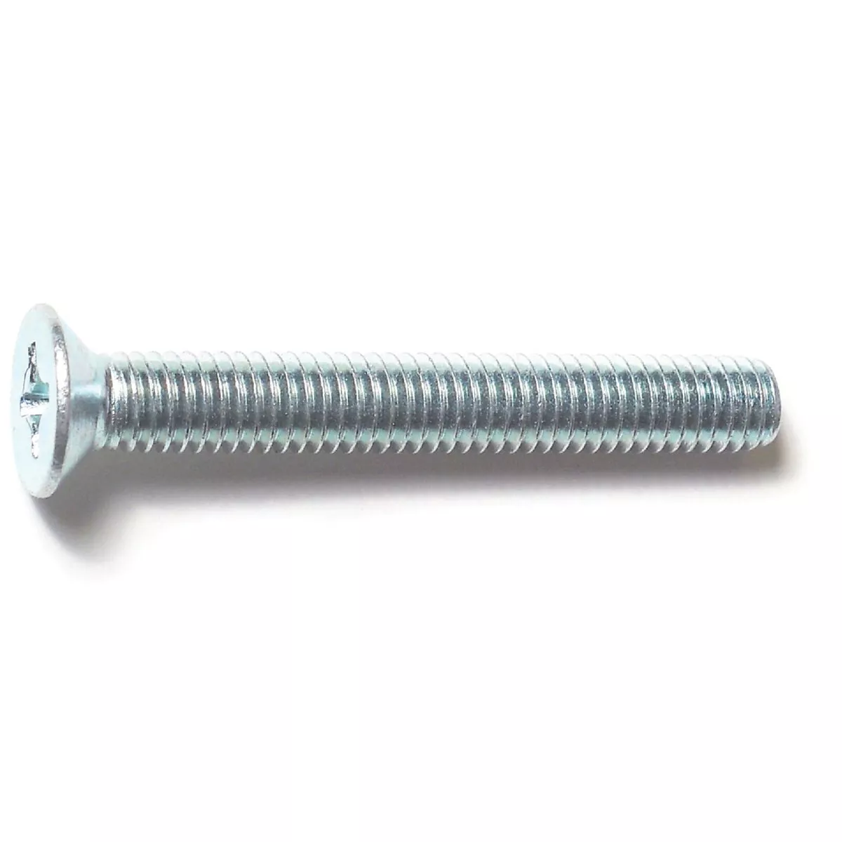 Midwest Fastener 6mm-1.0 x 45mm Zinc Plated Class 4.8 Steel Coarse Thread Phillips Flat Head Machine Screws