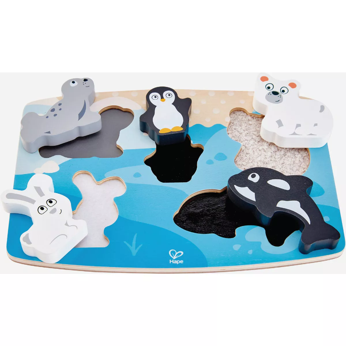 Hape Polar Animal Tactile Puzzle
