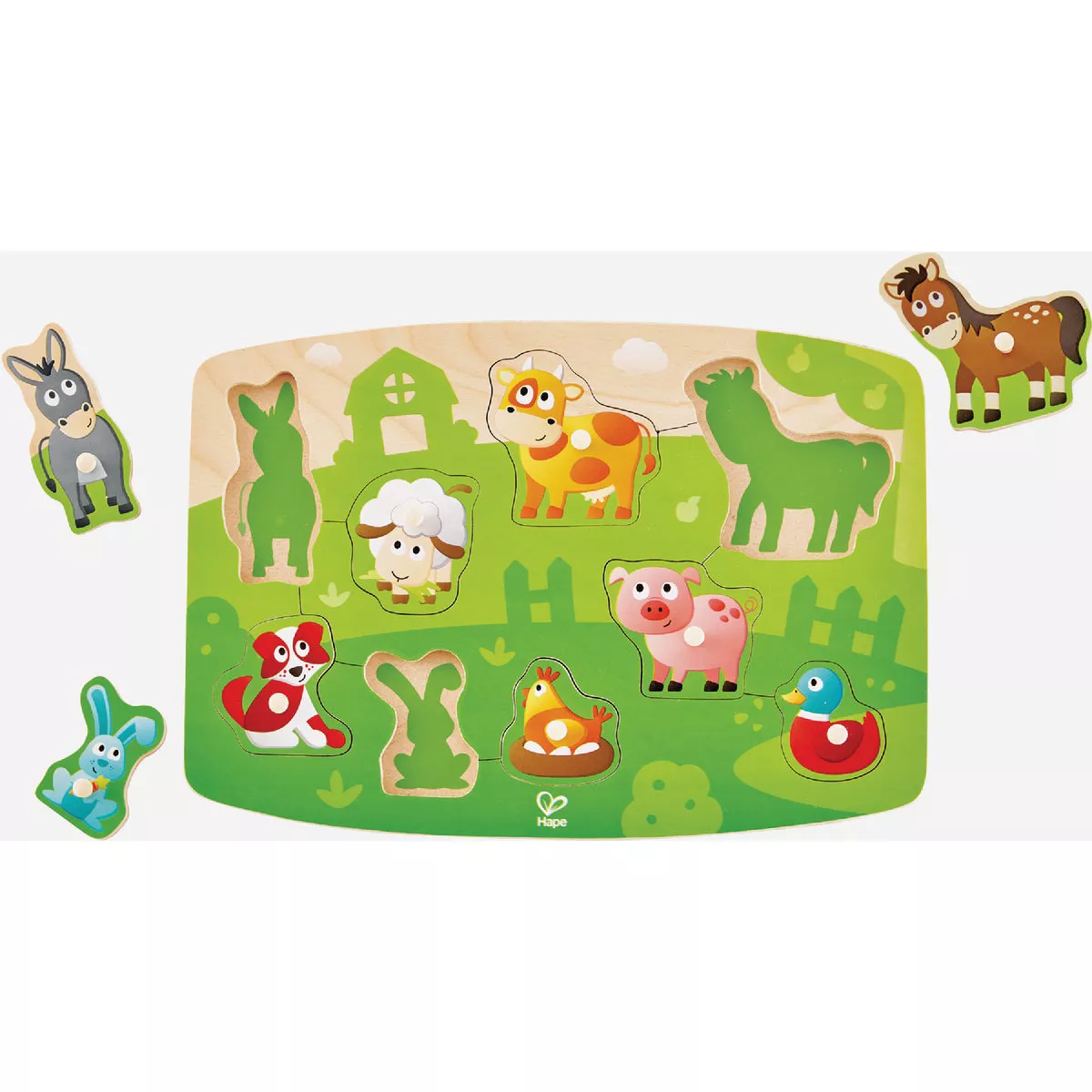 Hape Farmyard Peg Puzzle