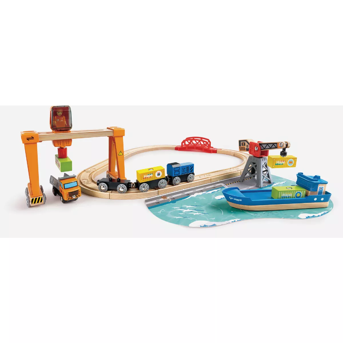 Hape Cargo Ship & Crane
