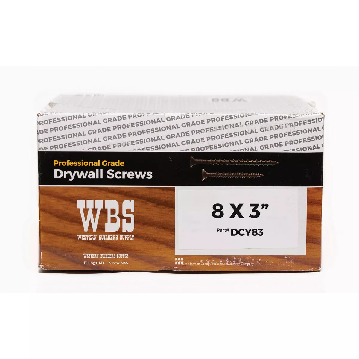 Big Timber #8 x 3 In. Coarse Thread Yellow Zinc Drywall Screw (2000 Ct.)
