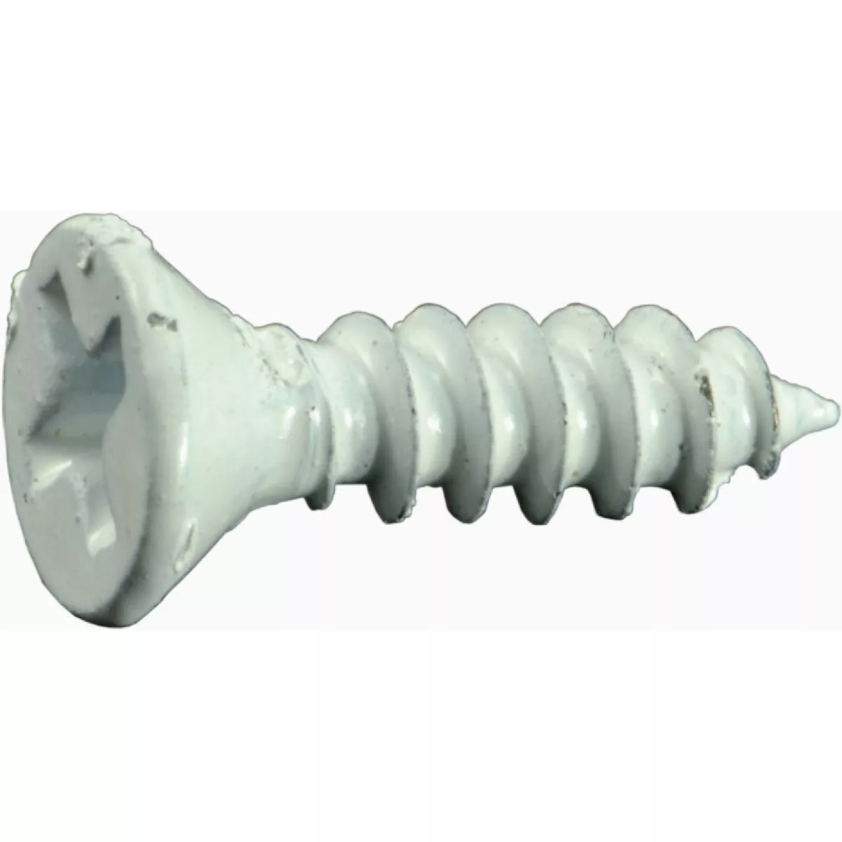 Midwest Fastener #6 x 1/2 In. White Steel Phillips Flat Head Sheet Metal Screws (50 Ct.)