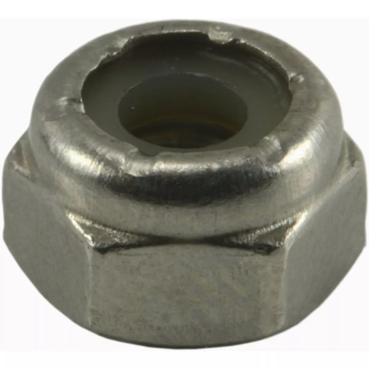 Midwest Fastener #10-24 18-8 Stainless Steel Coarse Thread Nylon Insert Lock Nuts (1 Ct.)-
